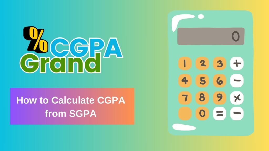 SGPA to CGPA calculator