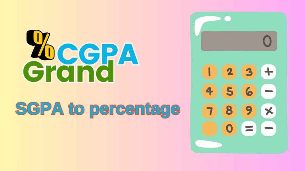 Convert SGPA to Percentage Easily