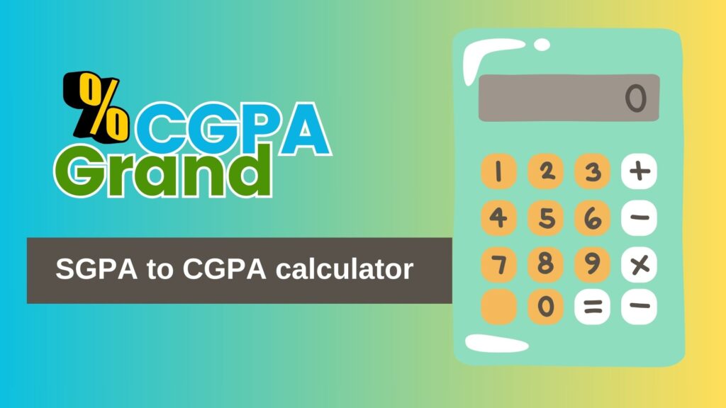 SGPA to CGPA calculator